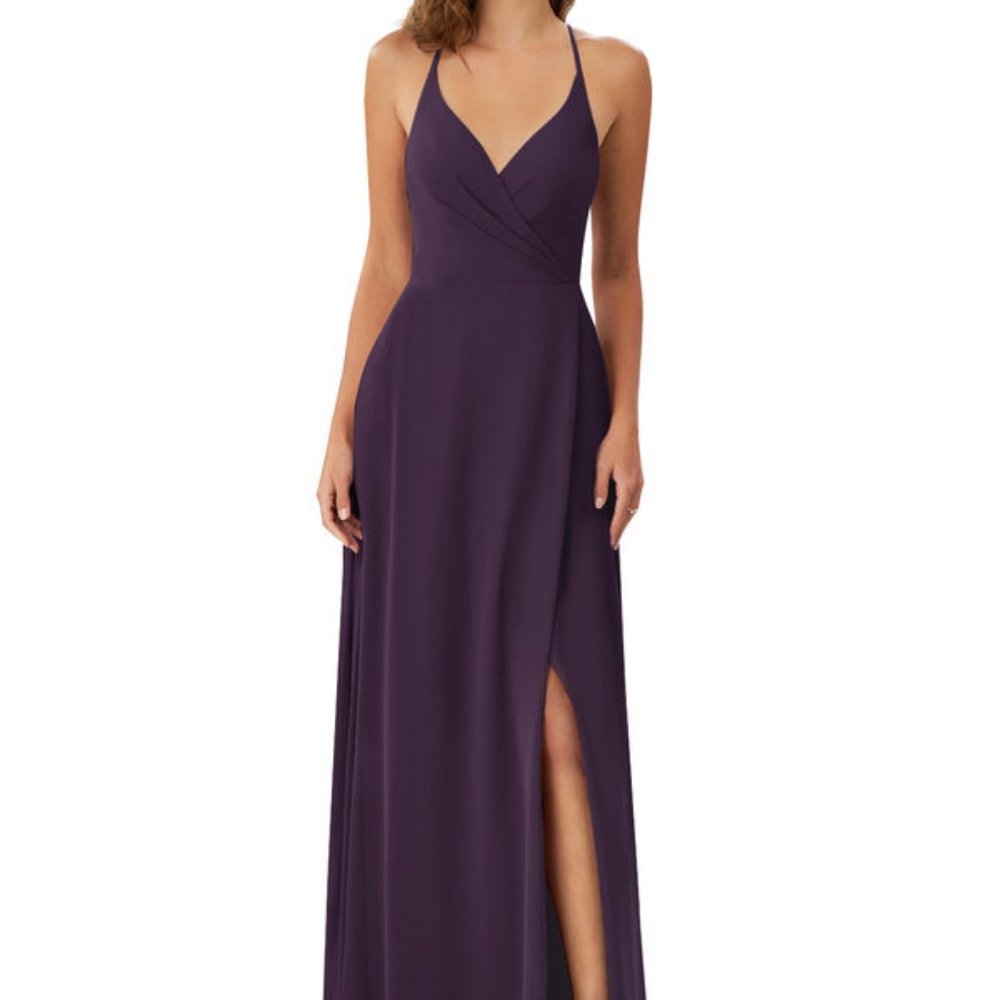 Azazie Davis dress in plum
